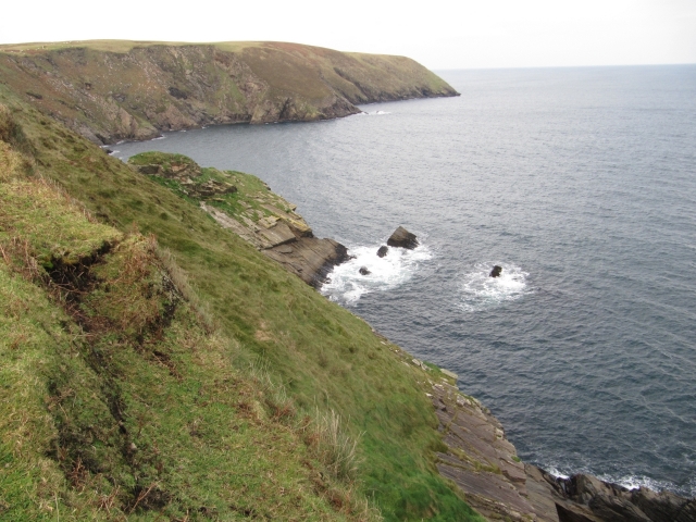 The cliffs off Glenlara.